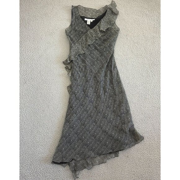 90s Y2K Silk Bias Cut Slip Dress Midi Whimsigoth Ethereal Fairy Grunge - Picture 1 of 10